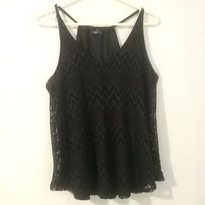 Black Tank Top Blouse